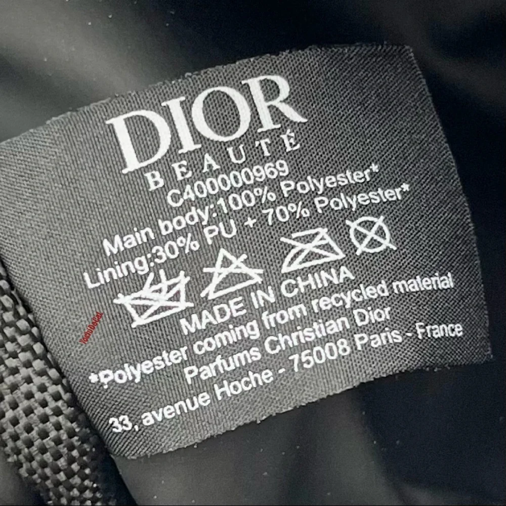 🆕 Dior Cosmetic Case to Crossbody Bag Purse, Black w/CD Logo, Beauty Line, New - Picture 12 of 13